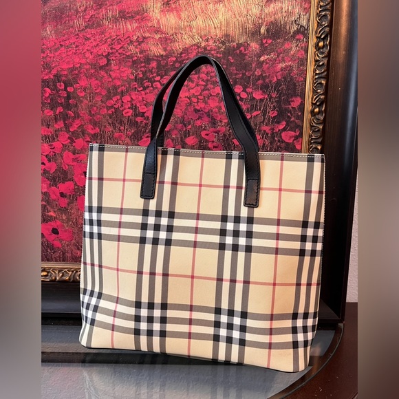Burberry London Plaid Medium Tote - Picture 1 of 16
